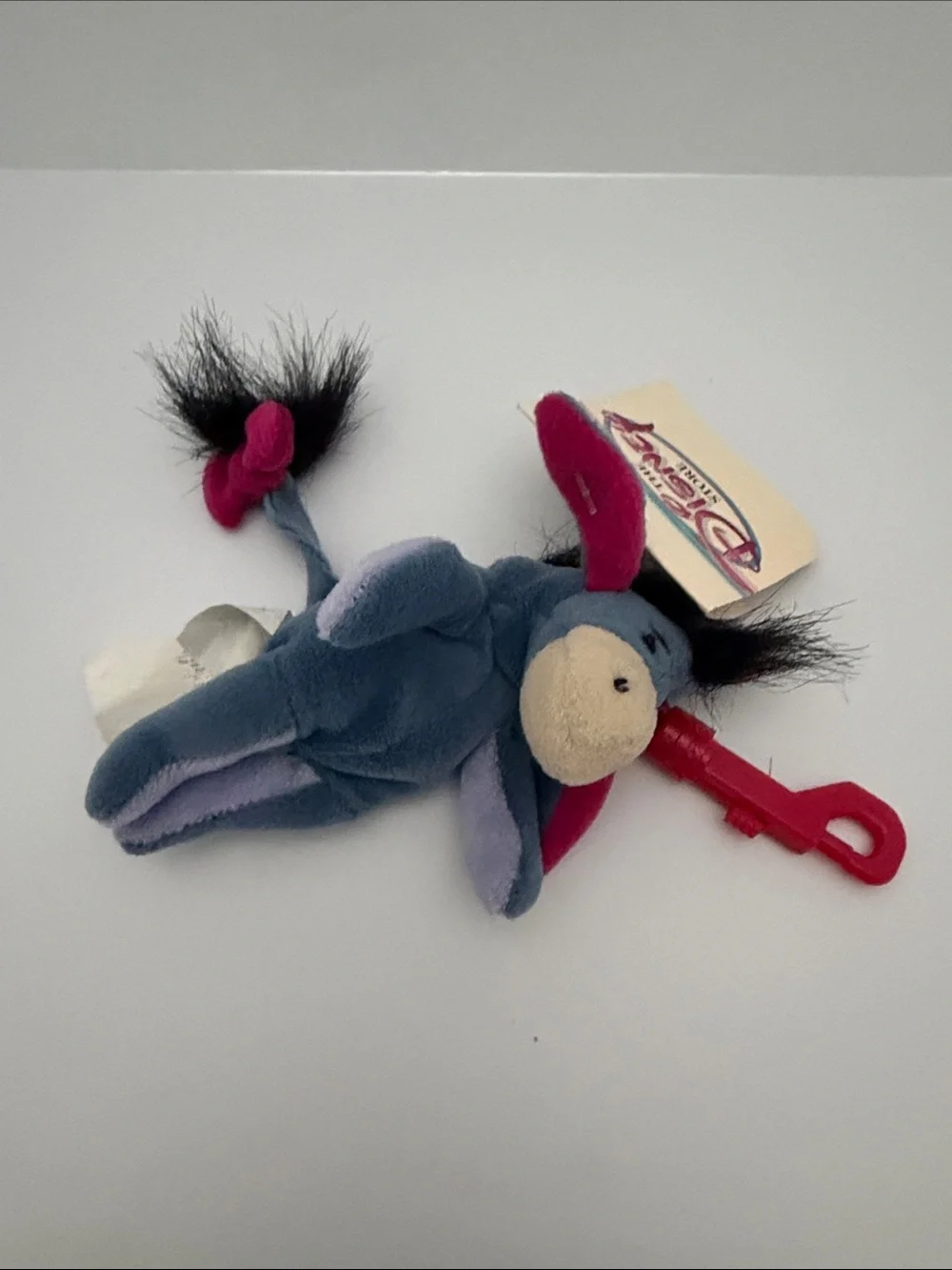Plush Vintage Disney Eeyore plush keychain